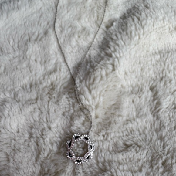 Australian Crystal Necklace 925 Sterling Silver 18” Chain - Picture 2 of 6